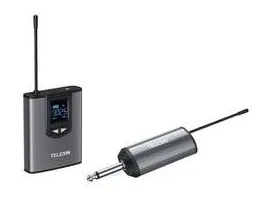 Sistema de Microfone Sem Fio com Transmissor e Receptor UHF - Telesin