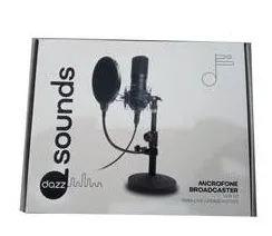 Microfone Broadcast Profissional USB 2.0 Dazz Sounds