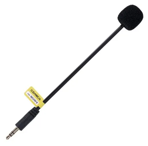 Comica CVM-GM-C2 3,5 milímetros Microfone Entrada de Linha Cardioid Padrão Polar Cable para Sony sem fio Microfones