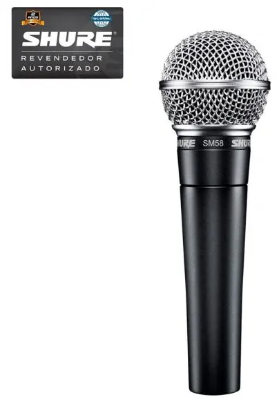 Microfone Vocal Dinâmico Cardioide SM-58 lc - Shure