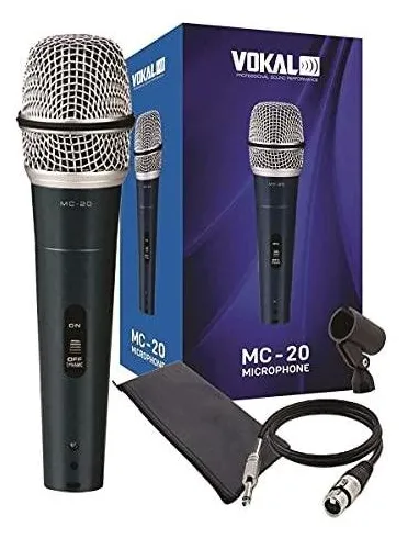 MICROFONE DE MAO COM FIO PROFISSIONAL VOKAL MC20