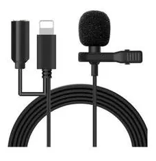 Microfone Lapela Para iPhone ipod e ipad Conector Lightning