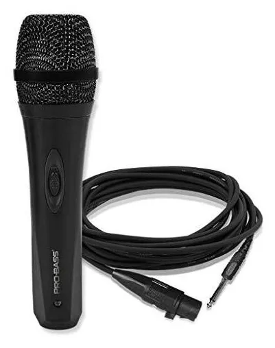 Microfone De Mão Com Fio Pro Bass Pro Mic 500