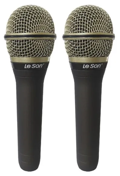 Kit 2 Microfones Profissionais Dinâmicos Leson Ls7 Cardioide