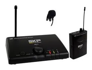 Microfone Skp Mini-iii Base e 1 Mic Lapela Uhf sem Fio