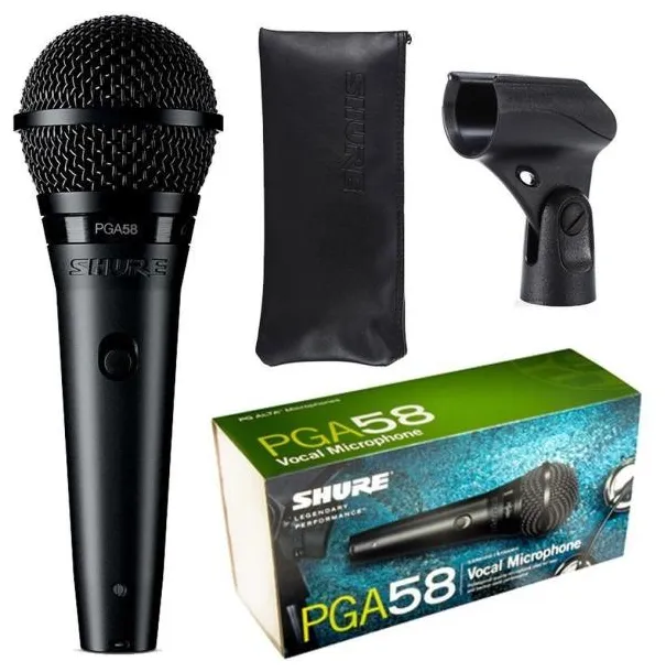 Microfone Shure Pga-58-lc Profissional - Shop Guitar Premium