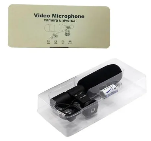 3,5 milªmetros Microfone de grava??O Entrevista Mic para dslr Camera Vªdeo dv