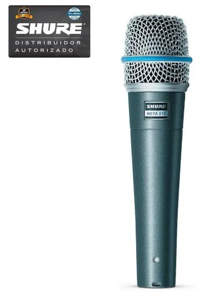 Microfone Vocal Instrumentos Dinâmico Supercardioide Beta 57a - Shure