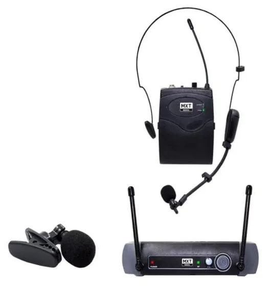 Microfone Sem Fio Mxt Uhf10Bp Headset/ Lapela Freq. 533.7Mhz