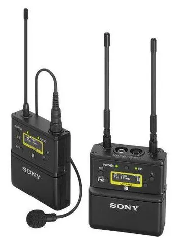 Sistema Wireless Sony UWP-D21 de Microfone de Lapela Sem Fio com Montagem em Câmera