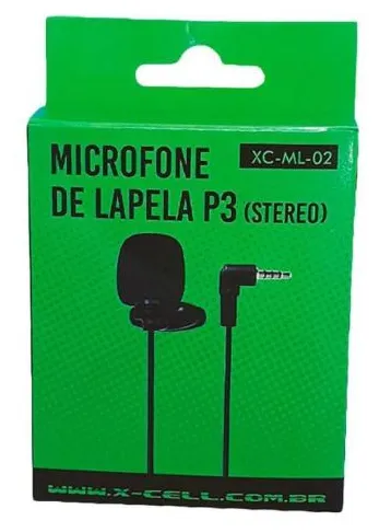 Microfone De Lapela Global Mic0028 Entrada P3