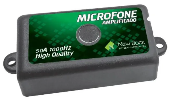 Microfone Amplificado Para CFTV New Back