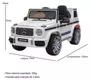 Mini Carro Elétrico Importway Mercedes Amg G63  12V com Som