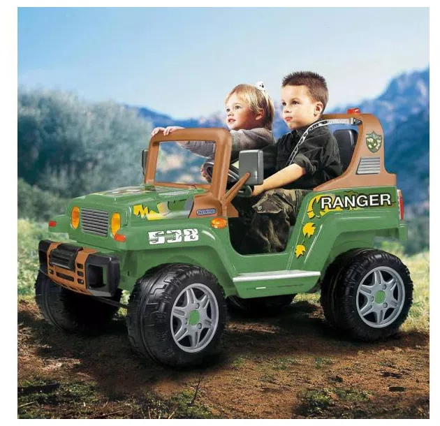 Carro Elétrico Infantil - Jipe Ranger 538 - 12v - Verde - Peg-Pérego