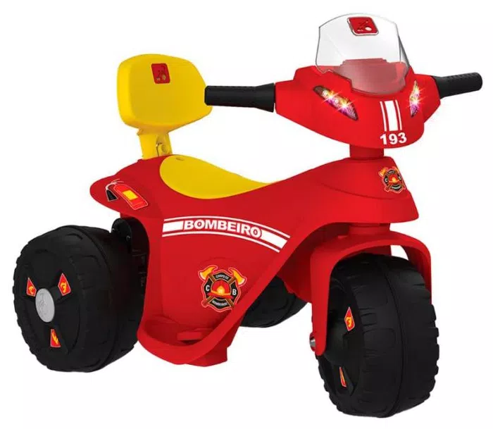 Mini Moto Elétrica Scooter Bombeiro 2673 - Bandeirante