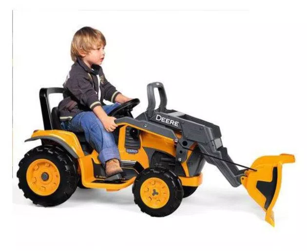 Mini Escavadeira Elétrica John Deere Construction Loader 12v - Peg Perego