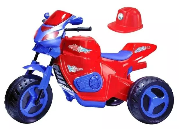 Moto Elétrica Magic Toys Moto Max Turbo  6v C/ Capacete