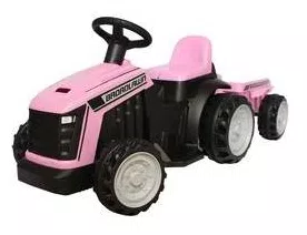 Mini Trator Elétrico Infantil 6V Com Reboque 