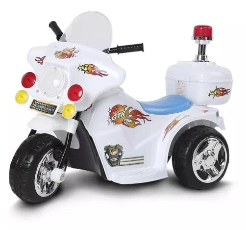 Mini Moto Eletrica Infantil Policia 6V 18W  BW006BR Importway