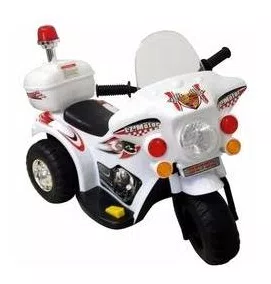 Mini Moto Eletrica Infantil Policia 6V 18W  BW002B Importway