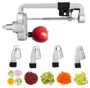 Suporte versátil lâmina Sistema Mixer Spiralizer anexo com Peel Núcleo Slice