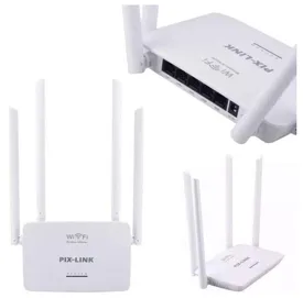 Roteador Wireless 300Mbps 4 Antenas Lv-Wr08 Pix Link