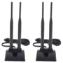 2 X Antena Base Magnética Para Wifi Sem Fio Roteador Móvel Hotspot Banda Dupla