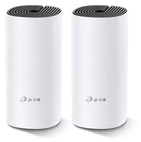 Roteador Wireless Mu-Mimo Wi-Fi Mesh Em Toda Casa Ac1200 Deco Hc4 Pack C/ 2Un C/ Função Preset