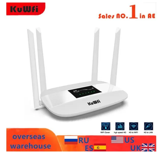 Roteador desbloqueado, 300mbps, 4g, lte, cpe, sem fio, suporte para cartão sim, 4 antenas com porta