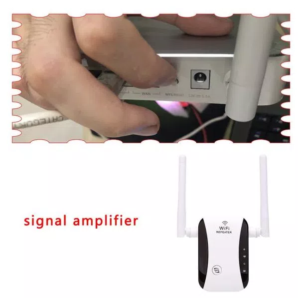 Repetidor sem fio wifi Signal Extender 300Mbps wps One-Click Encryption