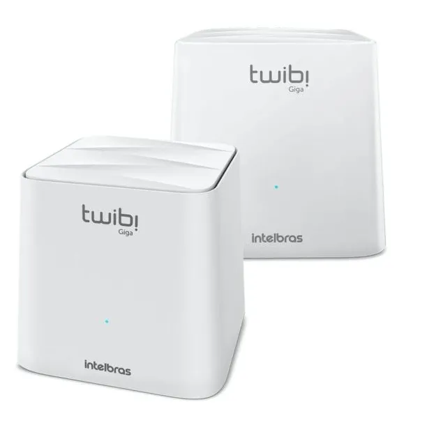 Sistema Wi-Fi Mesh Intelbras Twibi Giga Pack 2 Unidades