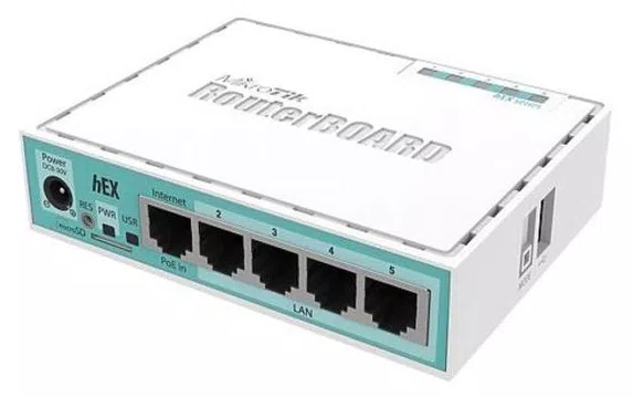 Roteador 5 Portas Gigabit Rb750gr3 Hex Com Balanceamento De Carga Mikrotik