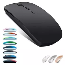 Mouse Bluetooth para MacBook Pro/MacBook Air/Laptop/iMac/iPad, mouse sem fio para MacBook Pro MacBook Air/iMac/laptop/notebook/pc, Bluetooth Mouse/Black