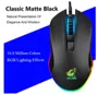 Mouse Ergonômico para Jogos V1 com Fio 8 Botões rgb Retroiluminado Ratos de Computador para Jogadores