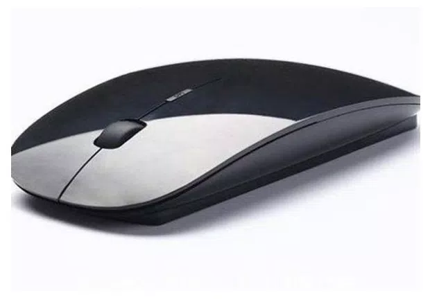 Mouse Sem Fio Slim Wireless p/ Windows, Mac, smart Tv 