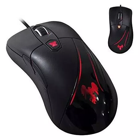 Mouse Para Jogo Led Óptico 5000dpi Hawkon Vesper 6 Botões