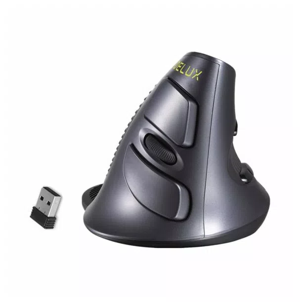 Delux M618GX Wireless Mouse 6 Bot? Es Ergon? Mico Vertical Mouse para Laptop pc