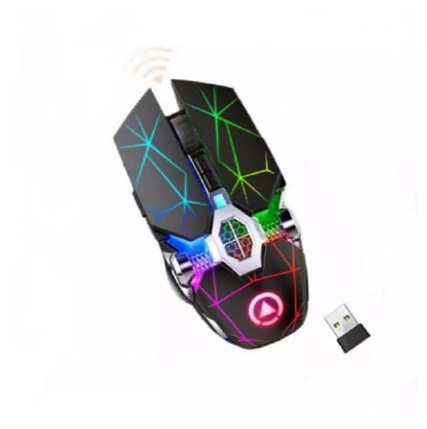 Mouse Para Jogo Optico Sem Fio Usb Silencioso