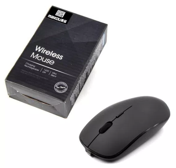 Maikou 2.4G Mouse óptico sem fio recarregável para computador aquecedor de mouse