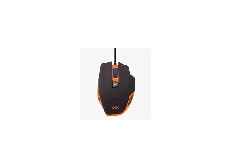 Mouse Gamer Oex Hunter Ms303 9 Botões Macro, Ajuste de Peso, 3200 Dpi