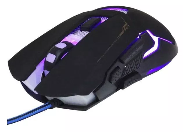 Mouse Óptico Gamer Usb 3200 Dpi 7 Botões Led Rgb 7 Cores Cabo Infokit X Soldado GM-720 2547