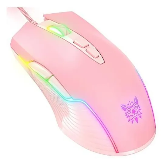 CW905 USB com fio para jogos Mouse RGB LED Light E-sports Mouse Mouse óptico ajustável 6400DPI para laptop