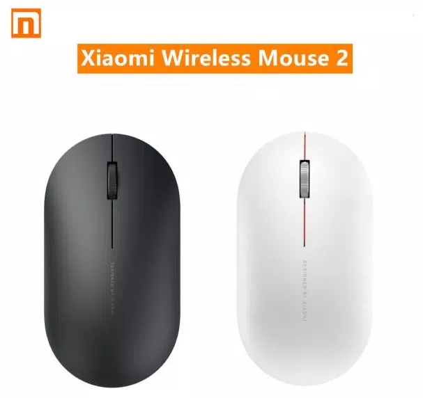 Xiaomi mouse sem fio portátil, mouse óptico com conexão wi-fi, 2 1000dpi 2.4ghz, mini mouse para