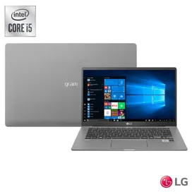 Notebook LG Gram 4Z90N-V.BJ51P2 Intel Core i5 1035G7 14" 8GB SSD 256 GB Windows 10