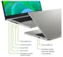 Notebook Acer Aspire Vero AV15-51-53AP Intel Core i5 1155G7 15,6" 8GB SSD 256 GB Windows 11 Leitor Biométrico