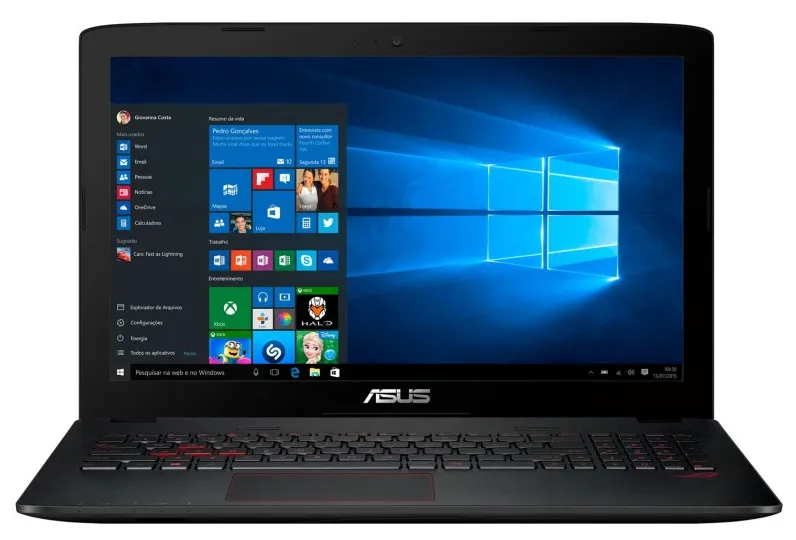 Notebook Asus ROG GL552VW Intel Core i5 6300HQ 15,6" 8GB HD 1 TB Windows 10 Home GeForce GTX 960M