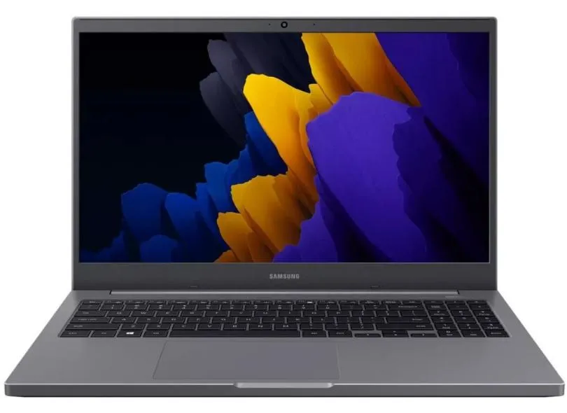 Notebook 2 em 1 Samsung Book E20 Intel Celeron 5205U 4GB de RAM HD 500 GB Híbrido SSD 500 GB 15,6" Full HD Windows 10 NP550XDA