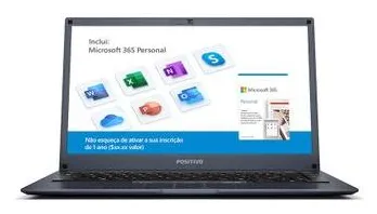 Notebook Positivo Motion Q 4128B Intel Atom 14" 4GB SSD 128 GB Windows 10