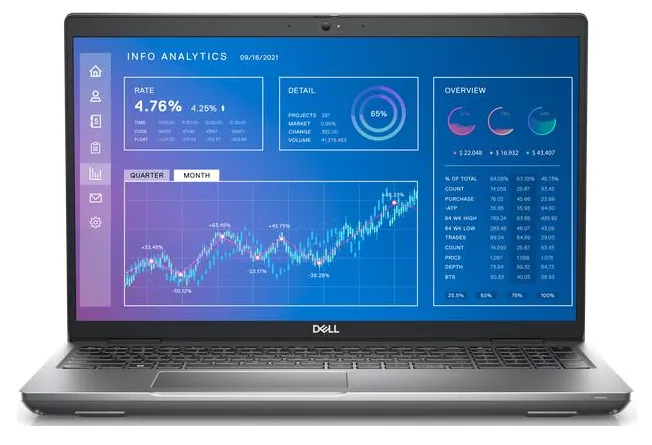 Notebook Dell Precision Workstation 3571 Intel Core i9 12900H 15,6" 32GB SSD 512 GB Windows 11 NVIDIA RTX A2000 Leitor Biométrico