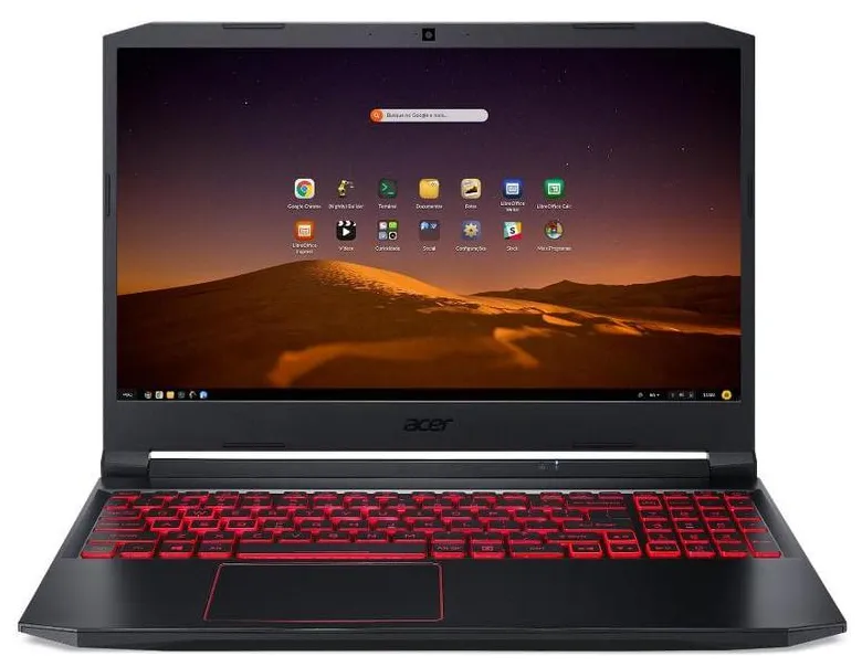 Notebook Gamer Acer Aspire Nitro 5 AN515-44-R4C8 AMD Ryzen 7 4800H 15,6" 16GB HD 1 TB SSD 256 GB Linux GeForce GTX 1650